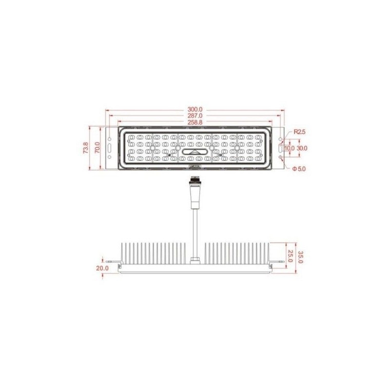 Module  LED 50W MAGNUM OSRAM Chip 180Lm/W 136º x 78º
