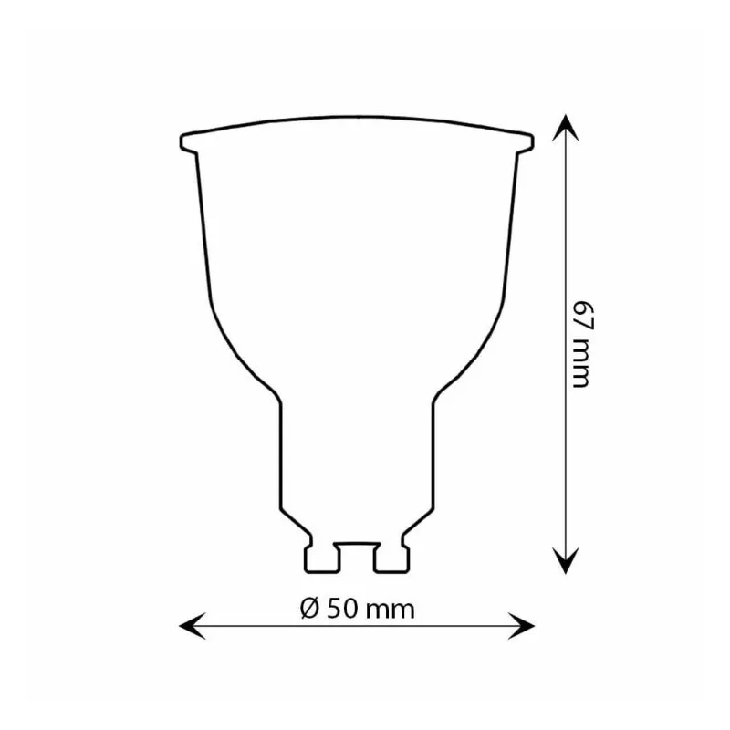 Dicroica LED 10W 100° GU10 -1200Lm- OSRAM CHIP DURIS E 2835