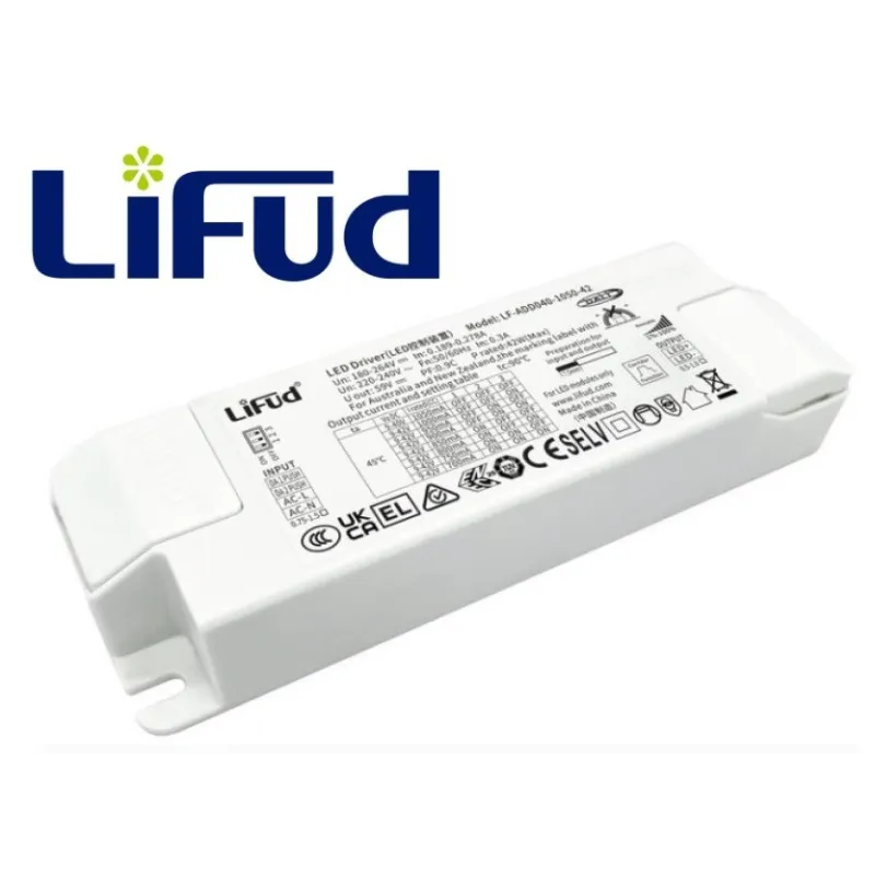 DRIVER LIFUD REGULABLE DALI PARA PANEL LED 40W 9-42V 800-1050mA ADD040-42