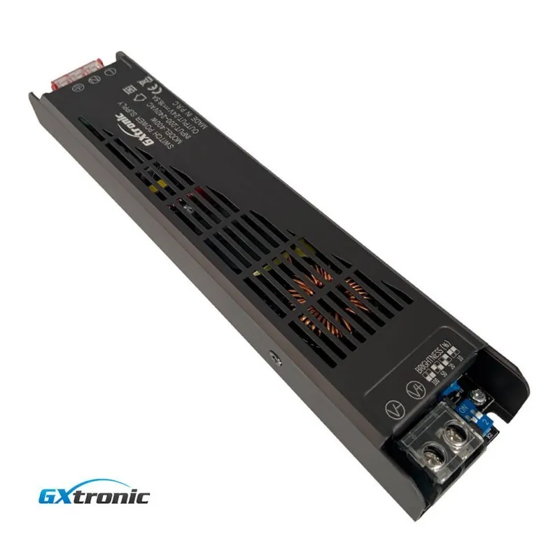 Fuente Alimentación 24V 400W 16.6A Aluminio IP20 - GXTronic