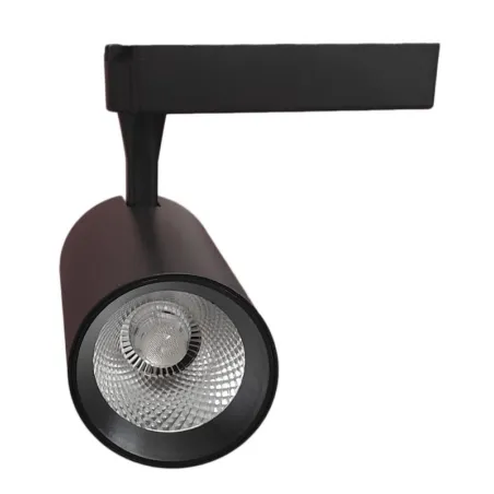 Foco LED 30W PARMA Negro Carril Monofásico - CCT - CRI+92 - 48º