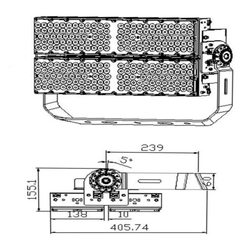 Foco Proyector LED 600W PHILIPS Xitanium - STADIUM LINE - 150Lm/W - CLASS A 1-10V OPCIONAL DALI