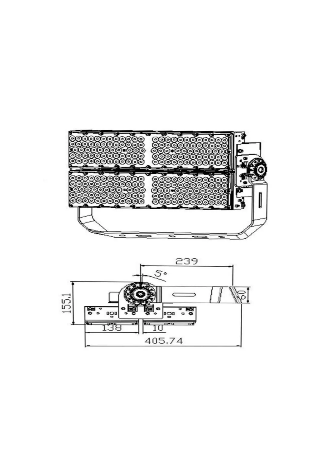 Foco Proyector LED 1200W PHILIPS Xitanium - STADIUM LINE - 150Lm/W - CLASS A 1-10V/ OPCIONAL DALI