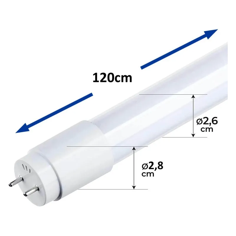Buy 10ud Pack 18W LED Tube 120cm 300º