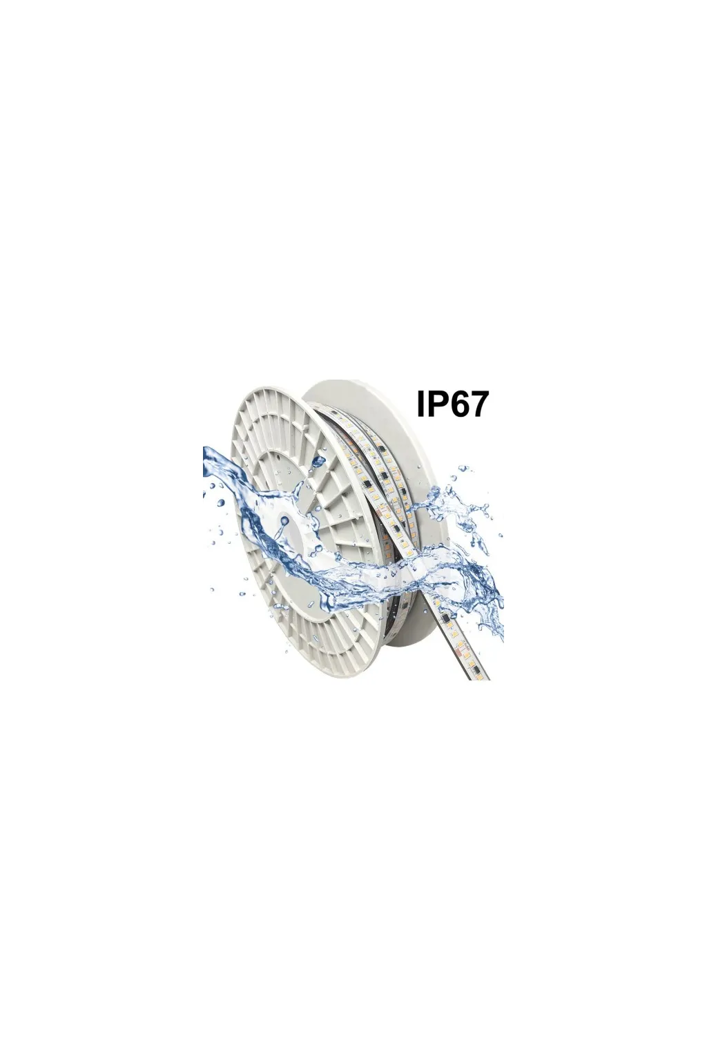 Tira LED 220V | 20W/M | 140xLED/M | 50m | SMD2835 | 2660Lm/M | IP67 | Corte Cada 10cm