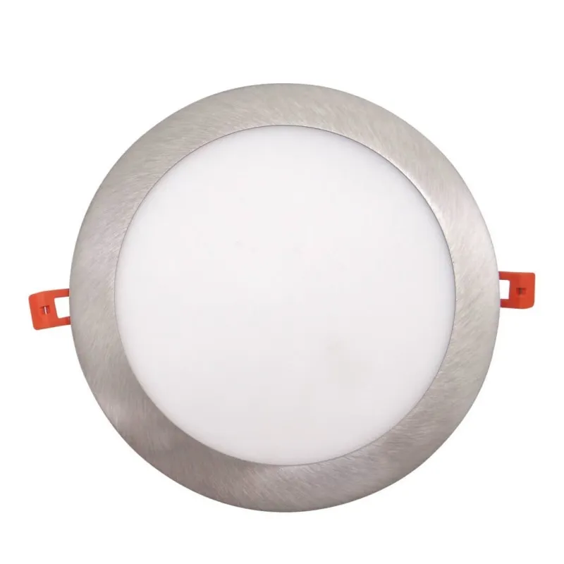 Placa Slim LED Circular 24W Acero Inox - CCT - OSRAM CHIP DURIS E 2835