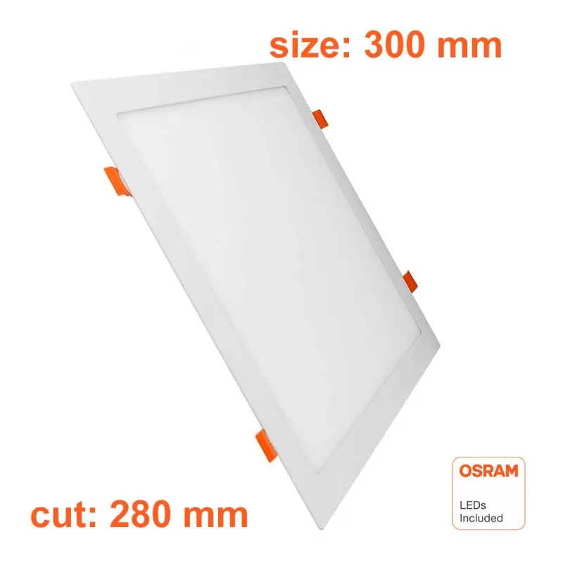 Placa Slim LED Cuadrada 30W - CCT - OSRAM CHIP DURIS E 2835