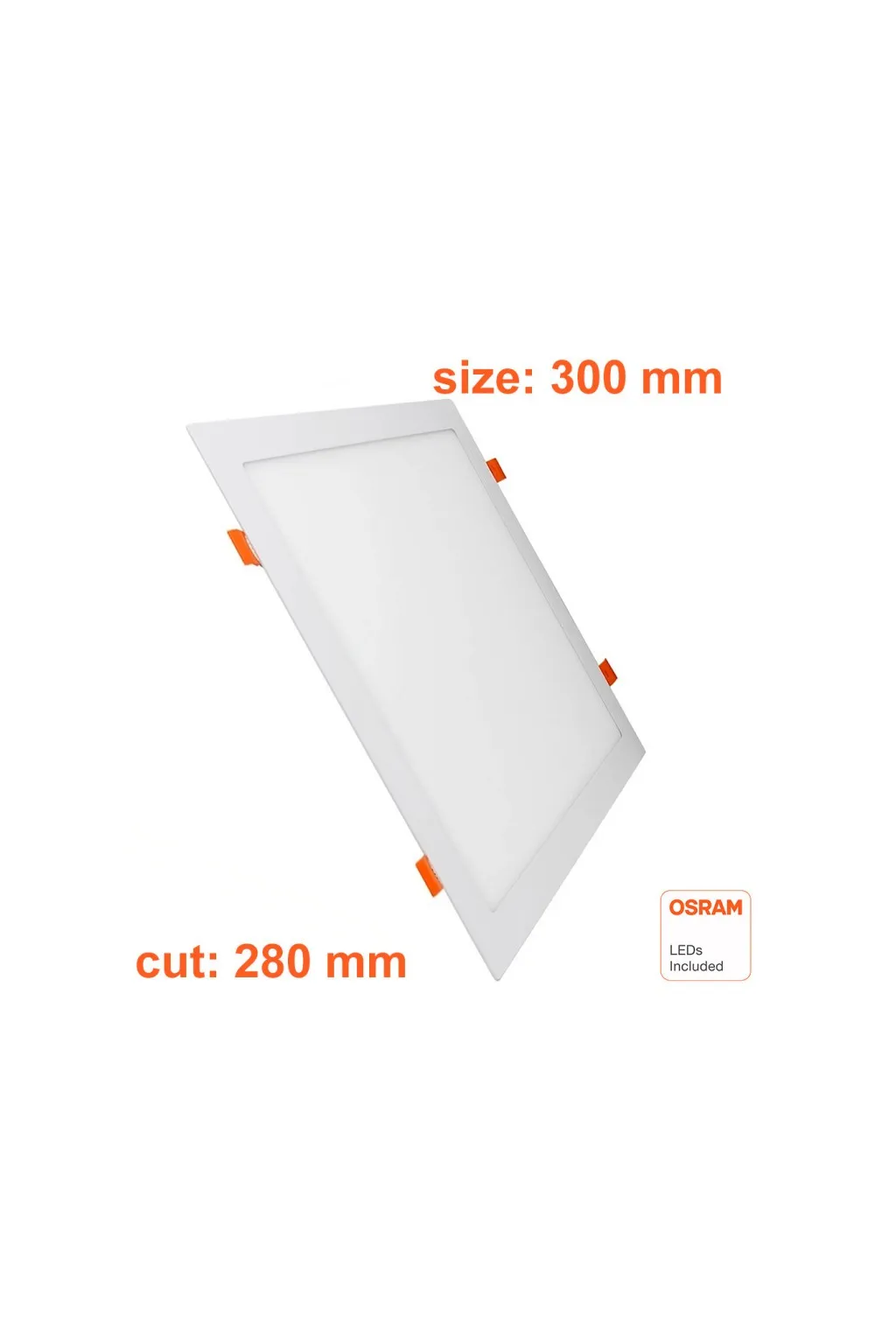 Slim Slim Square Plate 30W - CCT - Osram Chip Duris E 2835