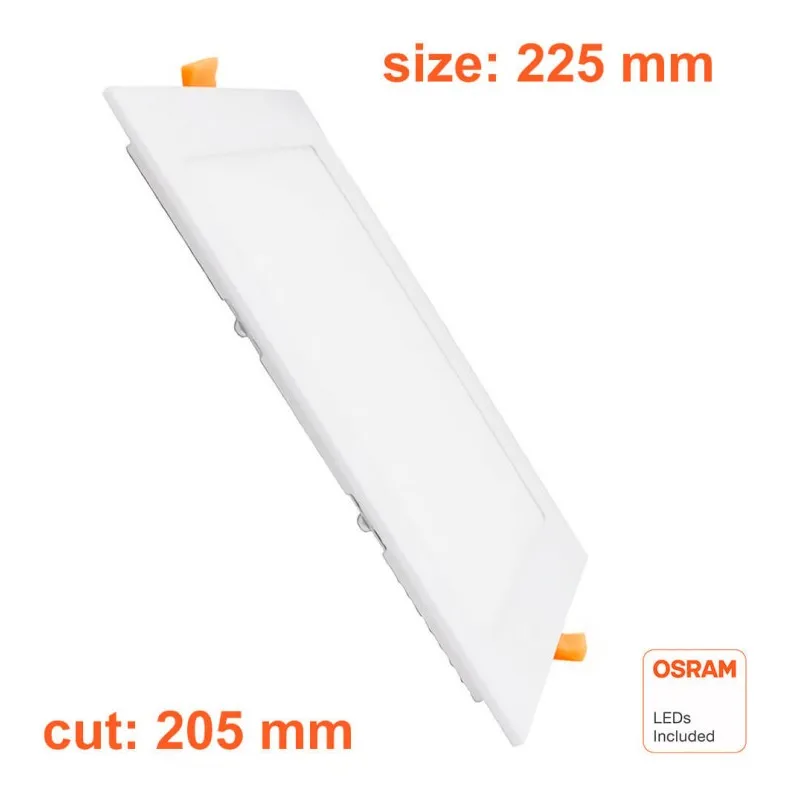 Placa Slim LED Cuadrada 24W - CCT - OSRAM CHIP DURIS E 2835