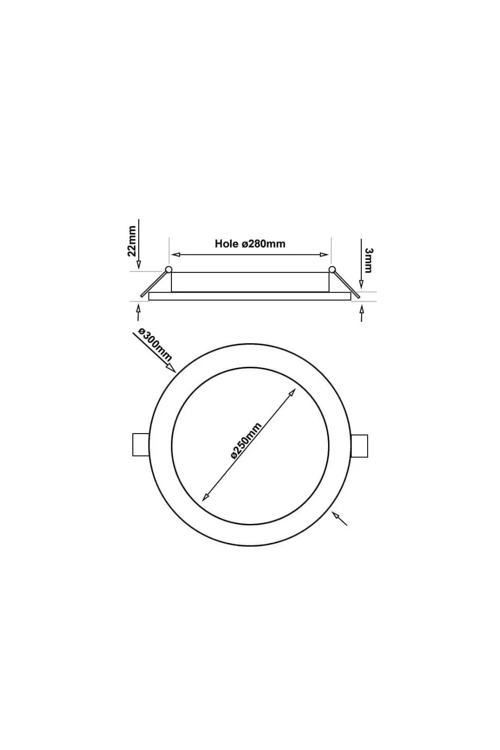Placa Slim LED Circular 30W - CCT - OSRAM CHIP DURIS E2835