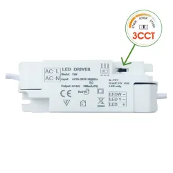 Placa Slim LED Circular 15W - CCT - OSRAM CHIP DURIS E2835