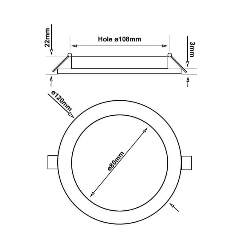 SLIM LED plate 10W - CCT - Osram Chip Duris E2835