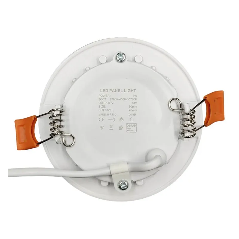 6W circular slim LED plate - CCT - Osram Chip Duris E2835