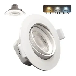 Recessed LED 7W white circular - CCT Selectable color