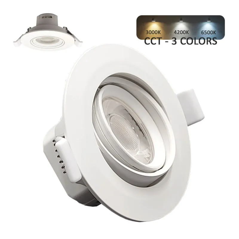 Recessed LED 7W white circular - CCT Selectable color