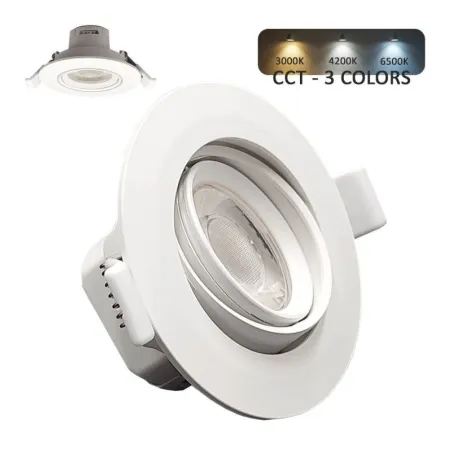 Empotrable LED 7W Circular Direccionable CCT | Ibérica de Iluminación