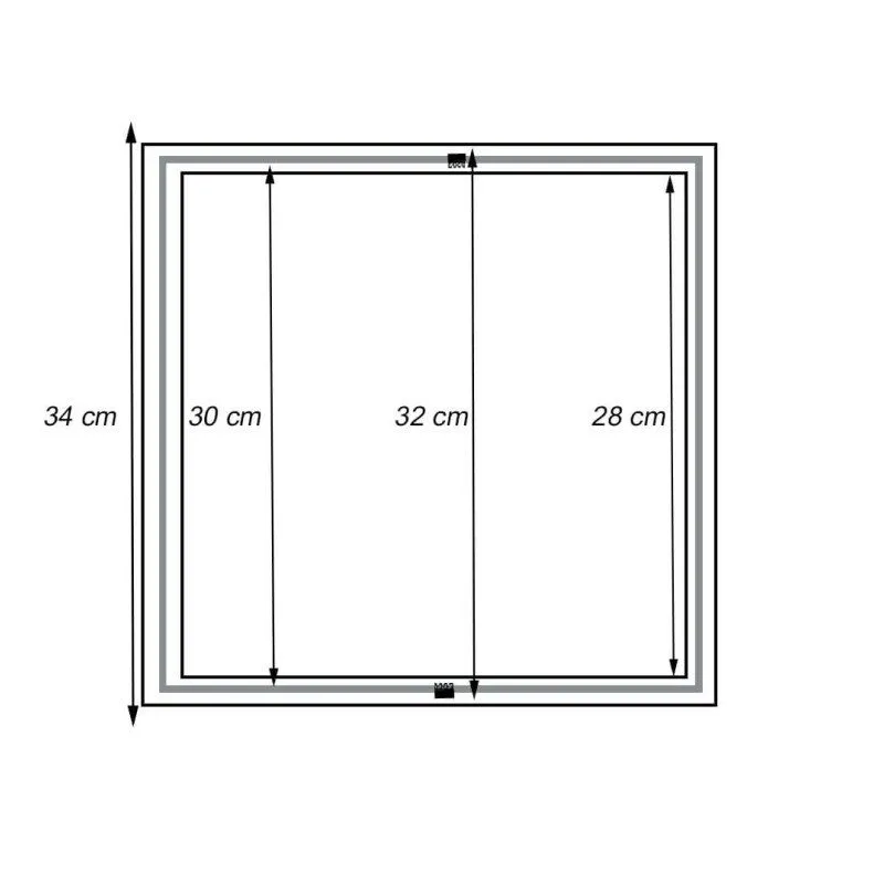 Marco Empotrable Aluminio Panel LED 30x30 | Ibérica de Iluminación