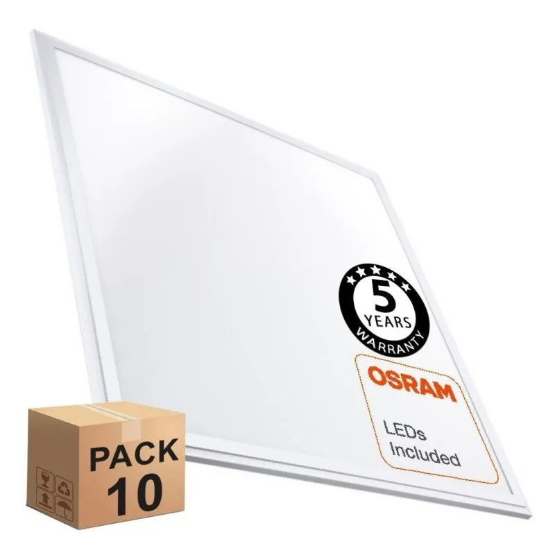 Pack 10 Panel LED 60x60 Multivatio - 48W-40W-36W-24W - Osram Chip Duris E 2835