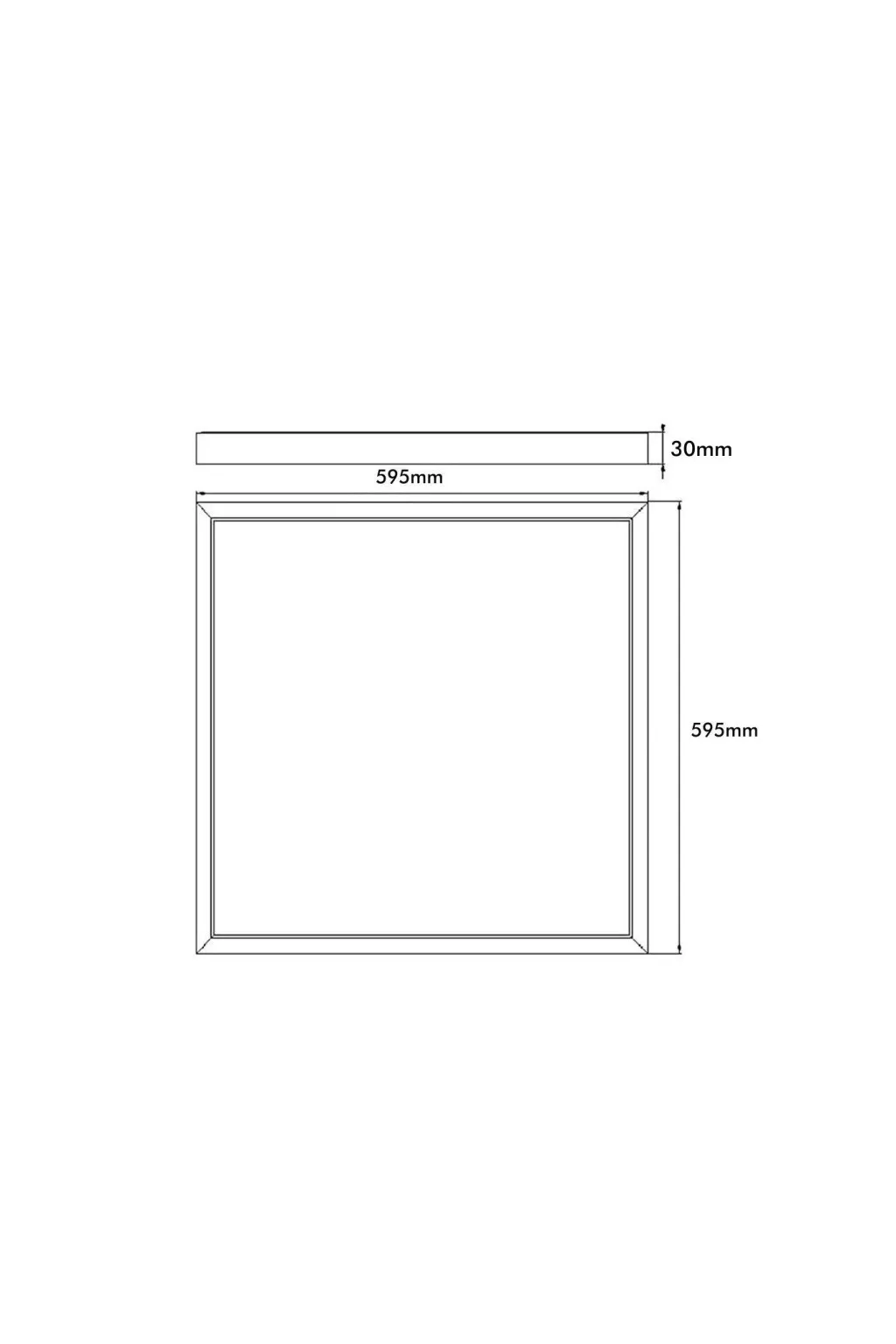 Pack 10 Panel LED 60x60 Multivatio - 48W-40W-36W-24W - Osram Chip Duris E 2835