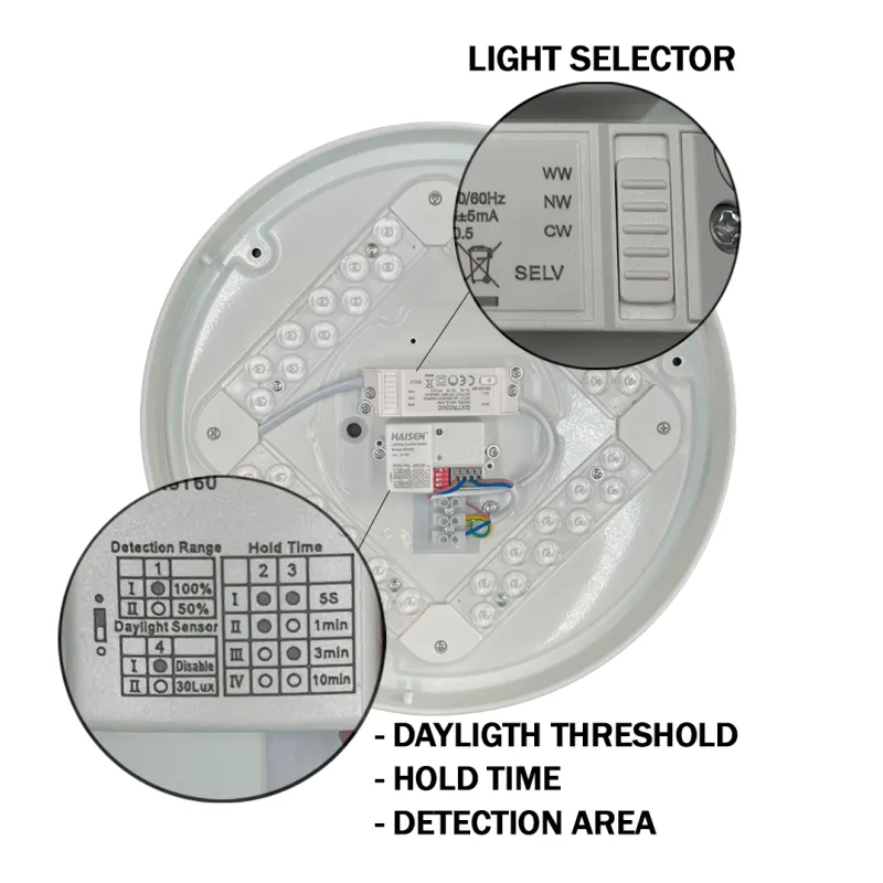 LED ceiling lamp 24W - 20W - 16W - OSRAM CHIP - CCT