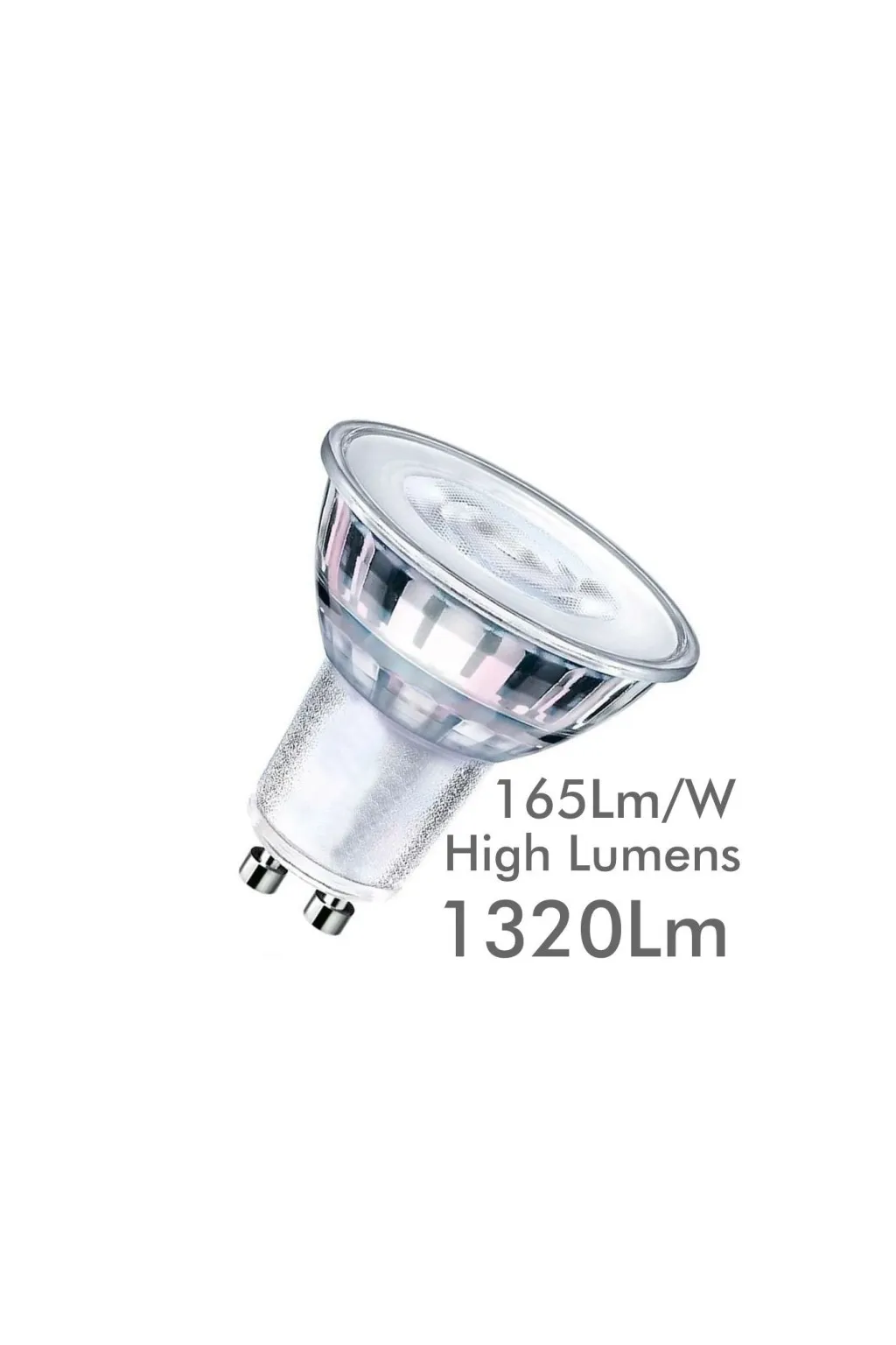 Dicroica LED GU10 8W ALTA LUMINOSIDAD - Cristal - 24º - SMD1A1A
