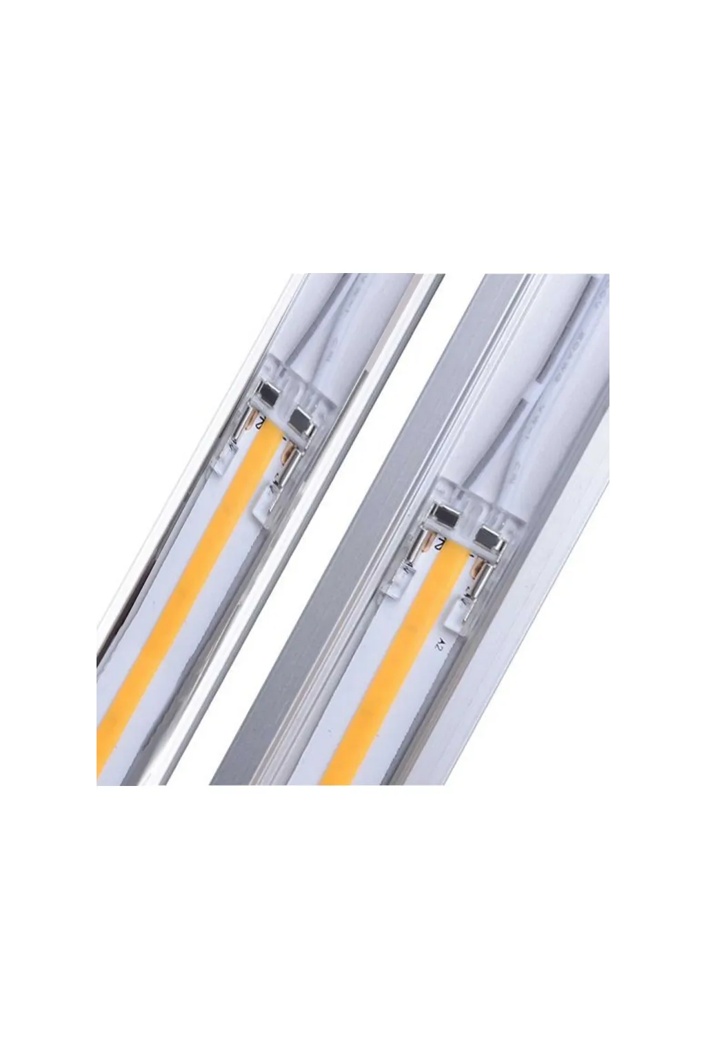 Transparent connector for LED COB + SMD - 10mm - IP20