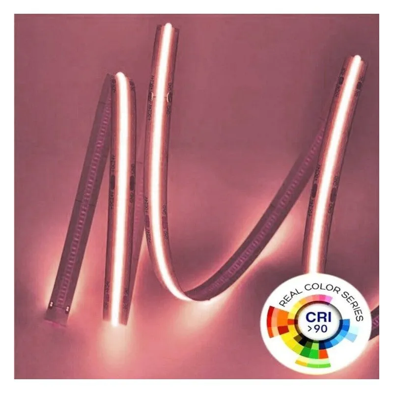 Tira LED COB 24V 15W/m 5m CRI90 IP20 | Ibérica
