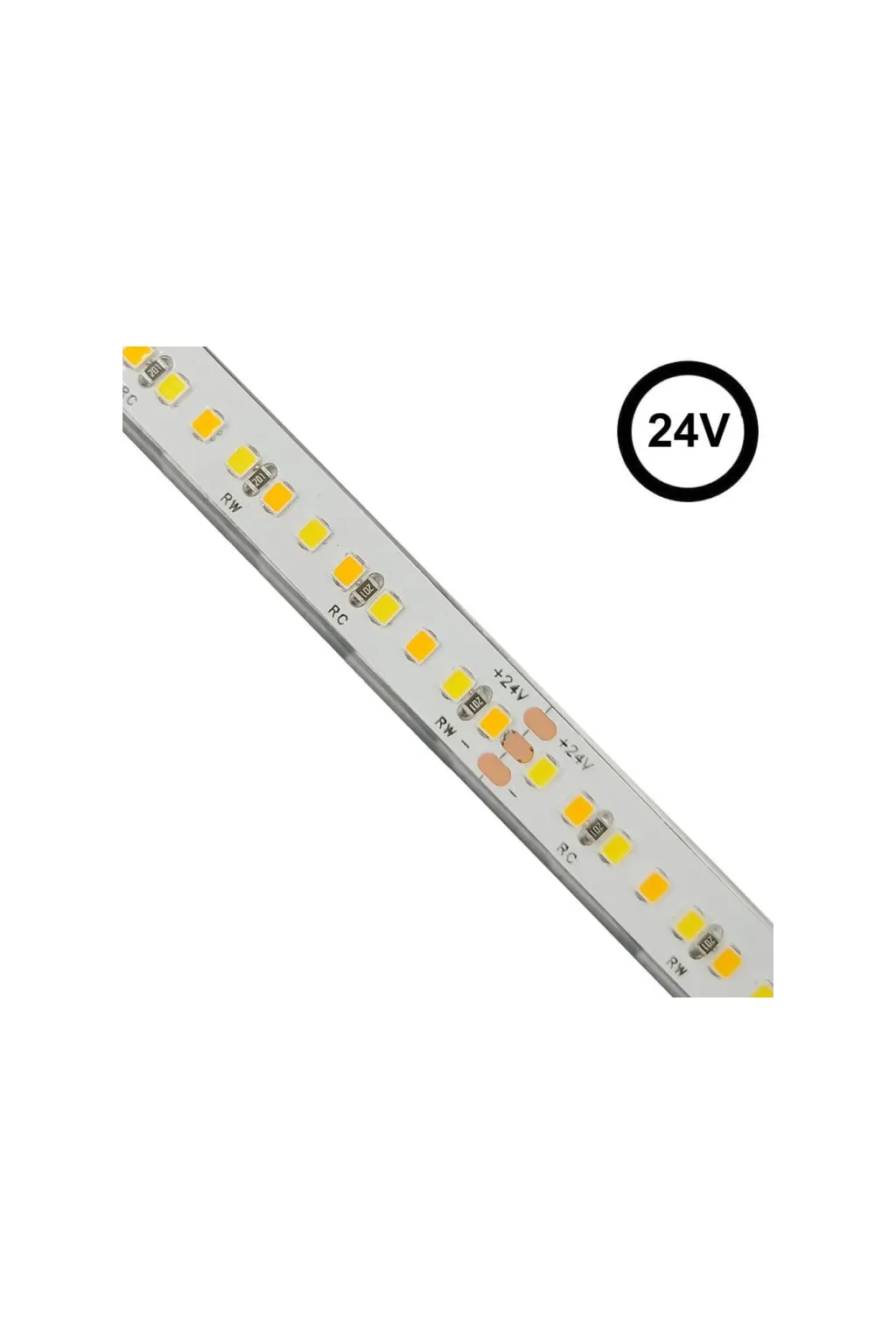 Tira LED 24V | 240xLED/M | 5m | SMD2025 | CCT | 10W/M | IP20