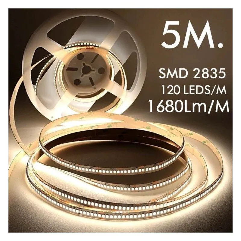 Striscia LED 24V 5m 120LED/m SMD2835 12W/m | Ibérica