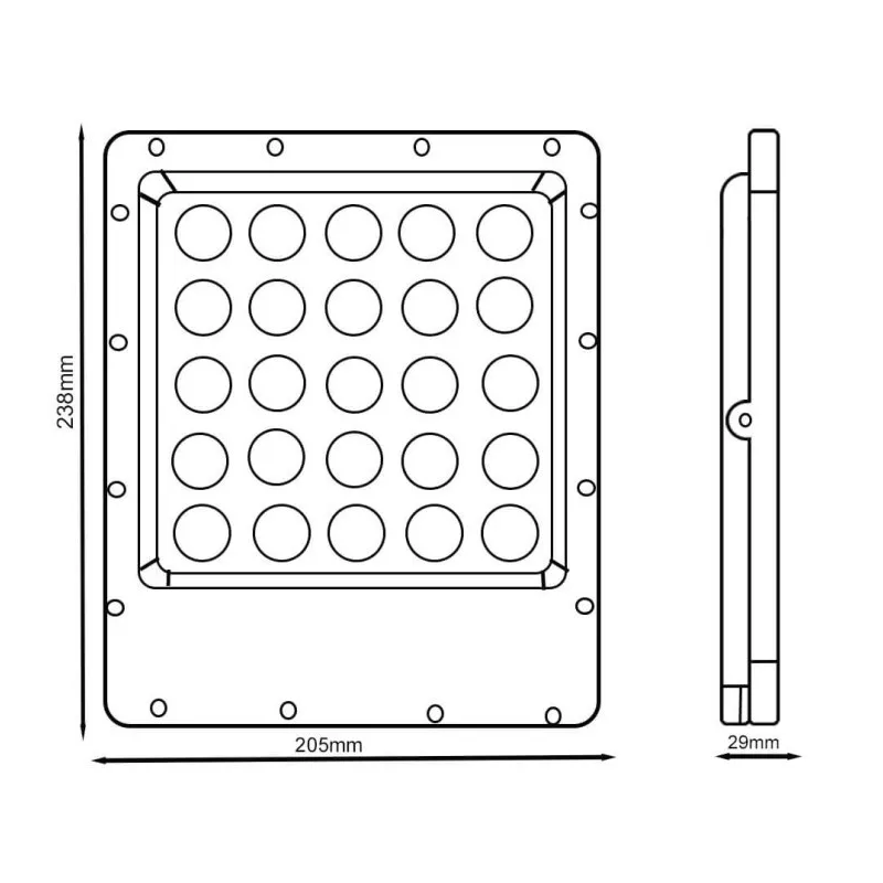 Foco Proyector Exterior LED 100W - Avant Pro - OSRAM CHIP DURIS E 2835 - 5 Años