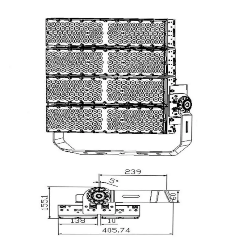 Foco Proyector LED 1200W PHILIPS Xitanium - STADIUM LINE - 150Lm/W - CLASS A 1-10V OPCIONAL DALI