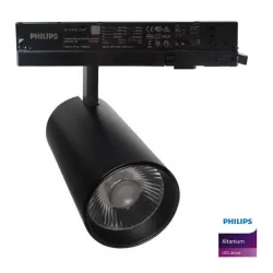 Foco LED 40W - 34W NEW MAYA Negro Carril Monofásico - CRI+92 - UGR13 -HIGH LUMEN 140Lm/W
