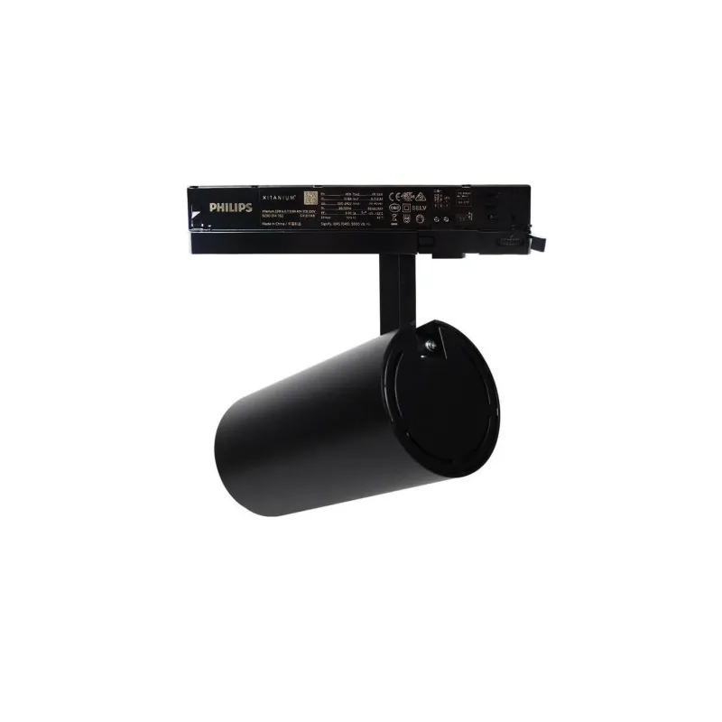 Foco LED 40W - 34W NEW MAYA Negro Carril Monofásico - CRI+92 - UGR13 -HIGH LUMEN 140Lm/W