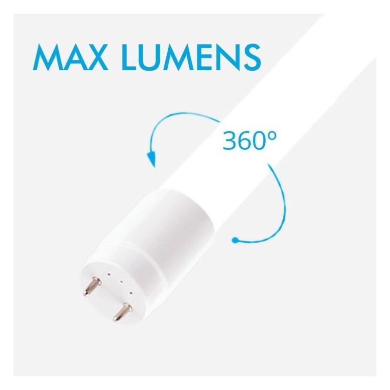 10W Crystal LED Tube 60cm T8 - 170 LM / W - Pro Max Lumens - 1700lm - No Flick