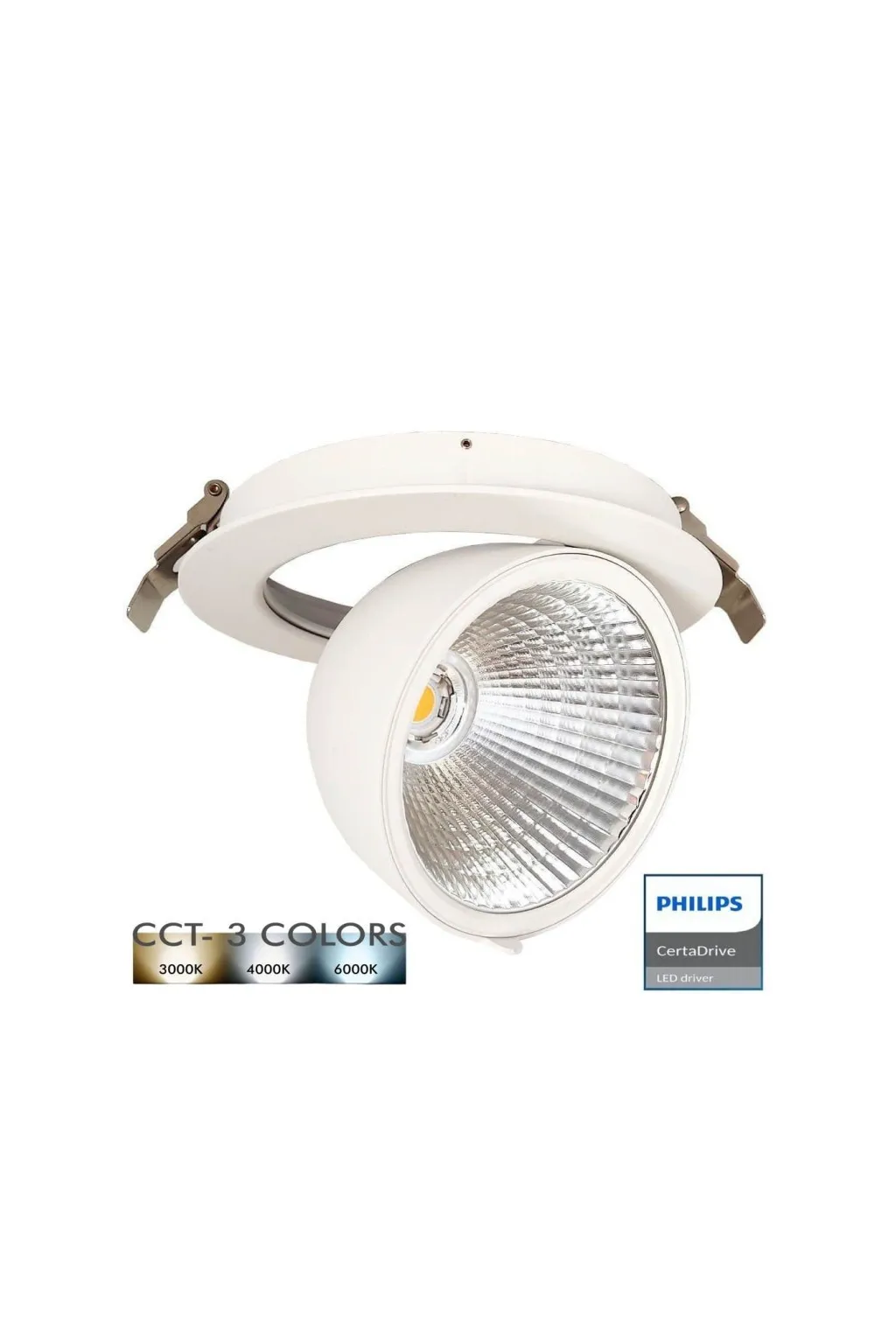 Downlight LED 30W Philips - CertaDrive - Circular Direccionable