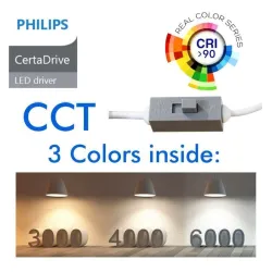 Downlight LED 40W Circular - Philips CertaDrive - CCT - UGR17