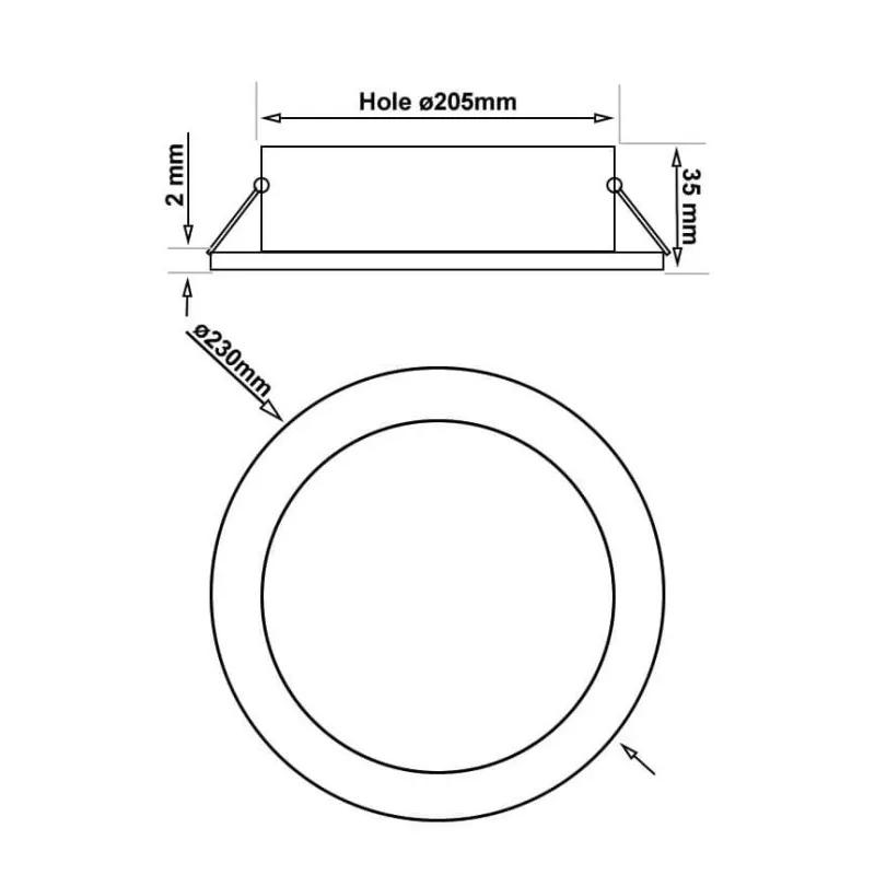 Downlight LED 40W Circular - Philips CertaDrive - CCT - UGR17