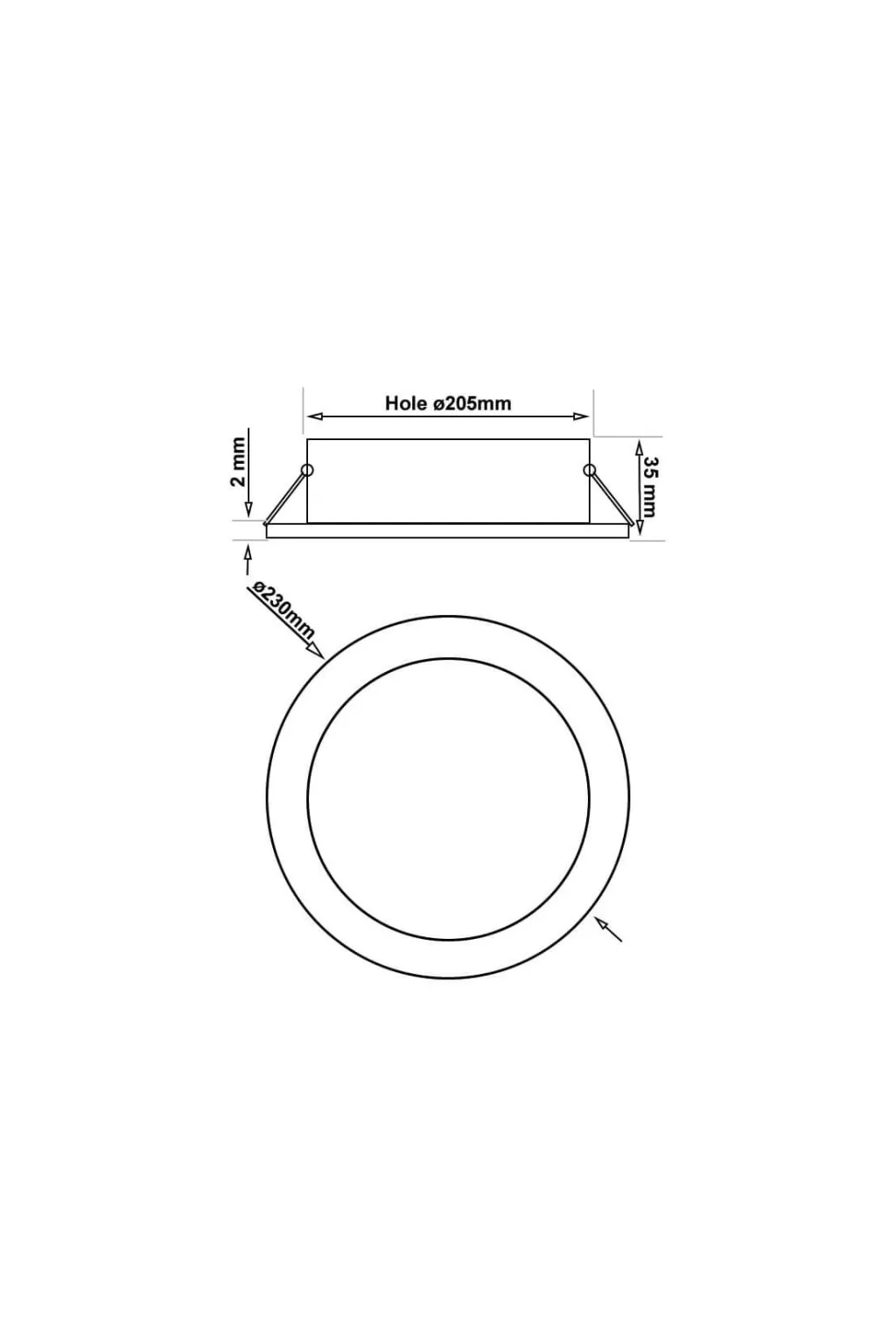 40W circular LED downlight - Philips Certadrive - CCT - UGR17