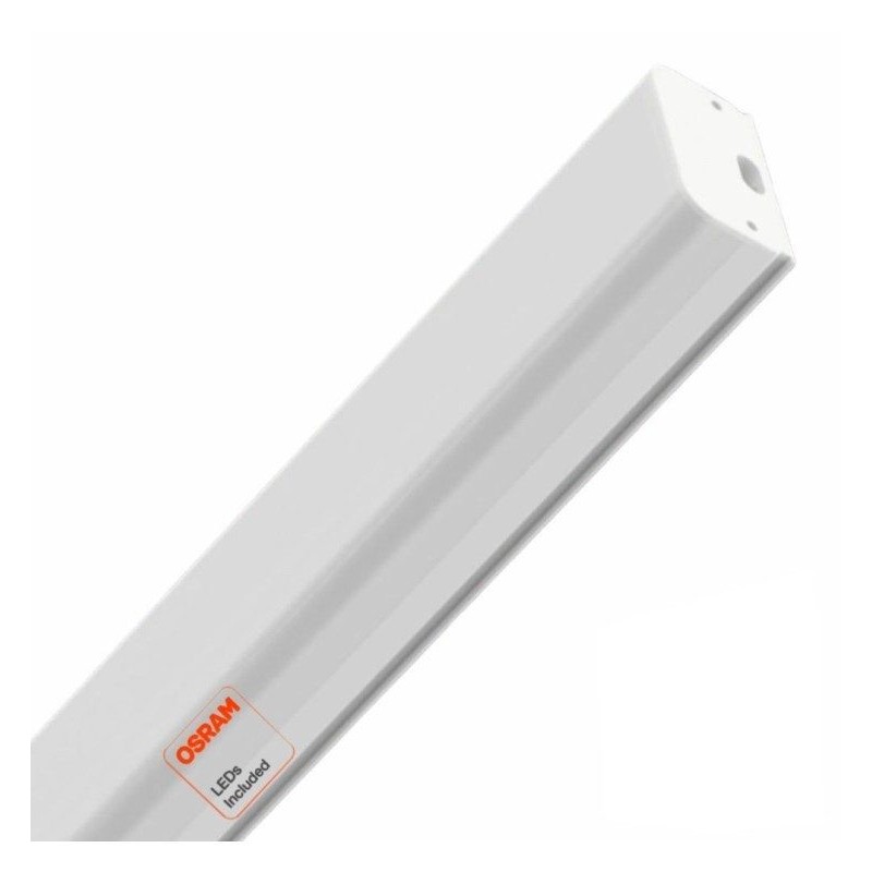 Linear LED batten ARTISTIC 40W OSRAM 120cm white with minimalist design for ceiling