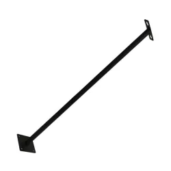 Soporte de pared metálico negro de 100cm para proyector LED con placas de fijación