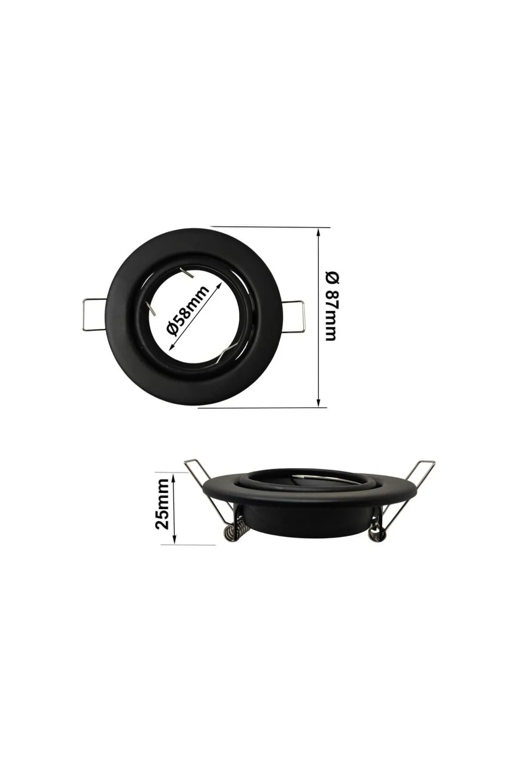 Buy New Round Round ARO for Dichroica LED GU10 MR16 - Ø90mm - Steel