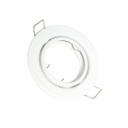 Anello Incasso Orientabile GU10 MR16 90mm Acciaio | Ibérica