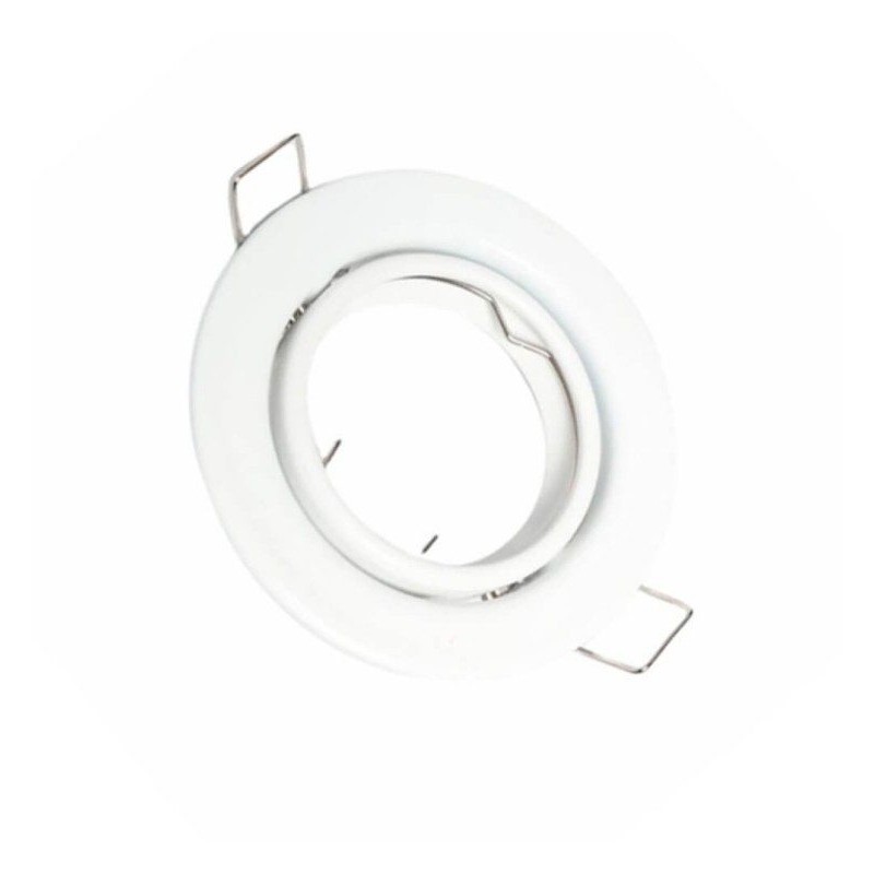 Anello Incasso Orientabile GU10 MR16 90mm Acciaio | Ibérica