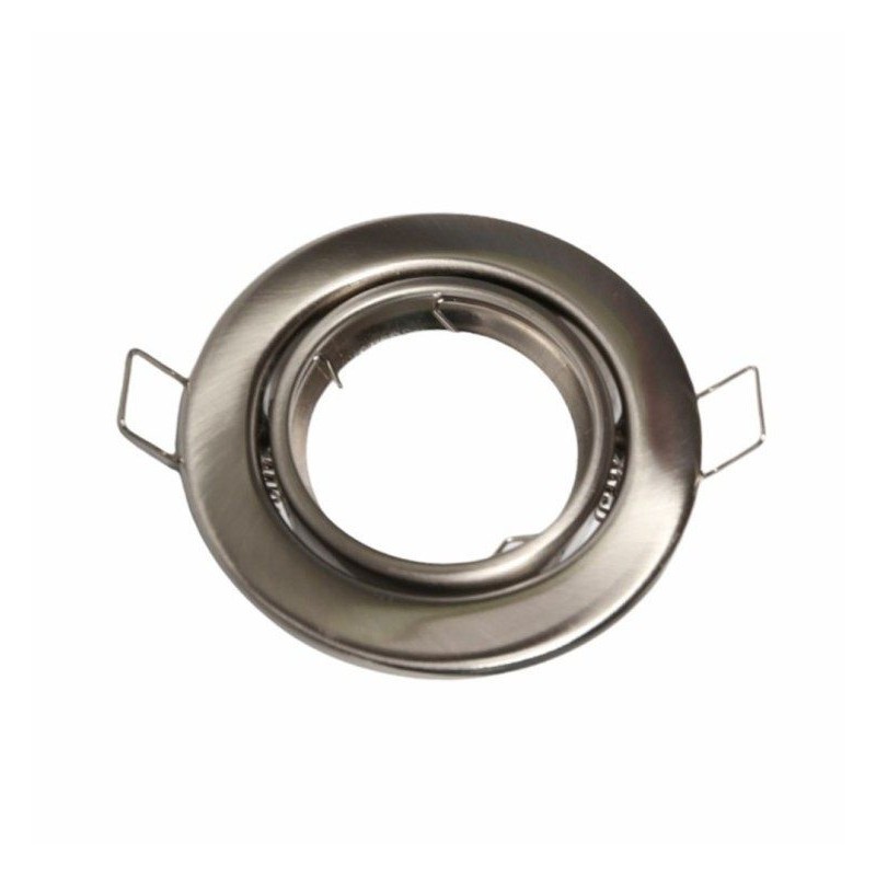 Recessed Tiltable Ring GU10 MR16 90mm Steel | Ibérica
