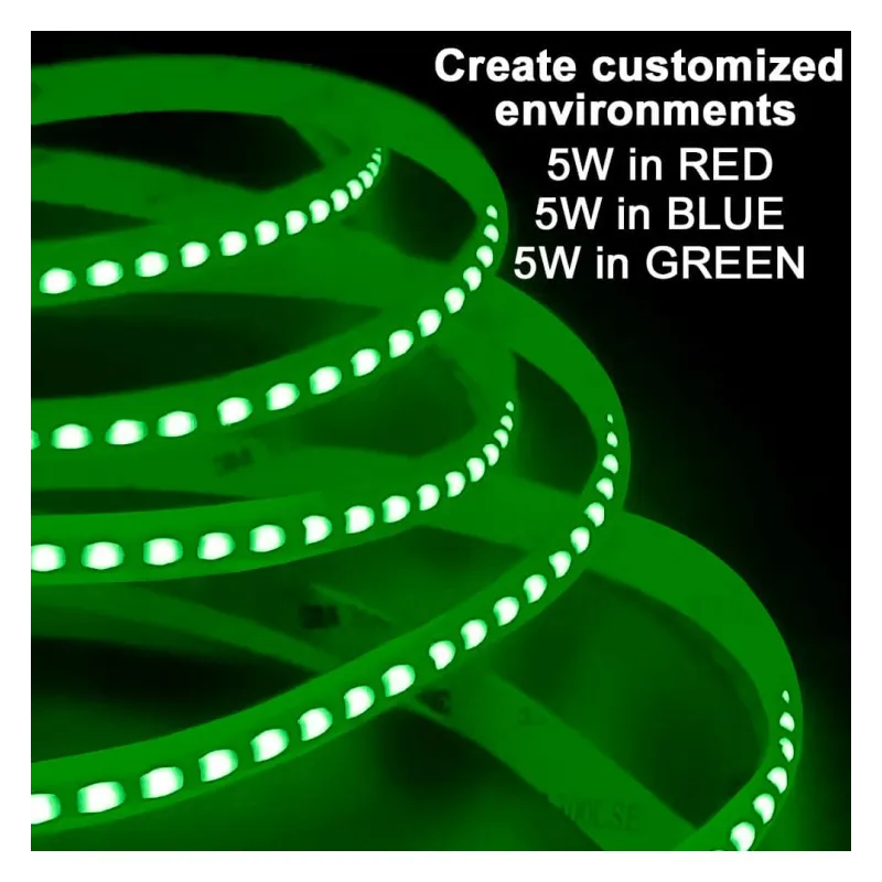 Tira LED 24V RGB COB 6W/m Rollo 5m IP20