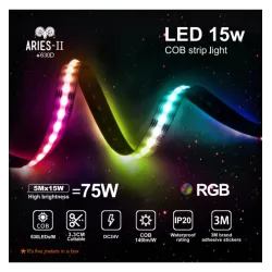 24V RGB COB COB 15W / M Roll 5m IP20