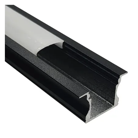 Acheter Profilé Blanc et Noir - 2 mètres - Encastrer - Aluminium - pour LED