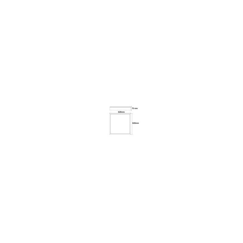 Surface Kit for LED Panel 60x60 68mm Aluminium | Ibérica