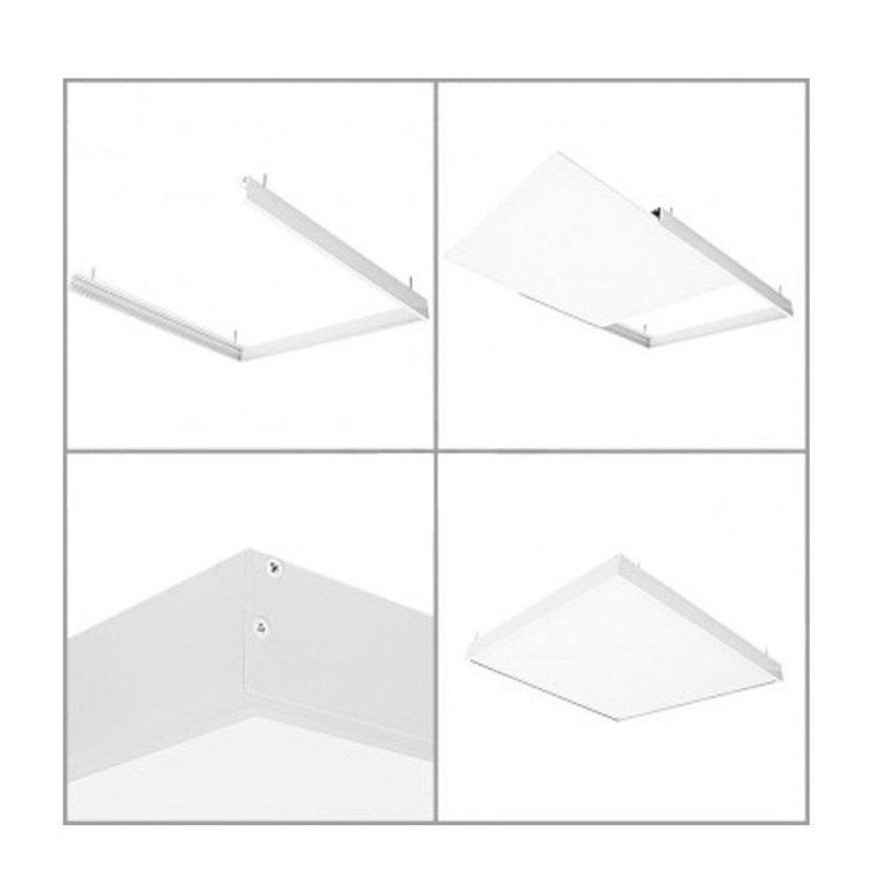 Surface Kit for LED Panel 60x60 68mm Aluminium | Ibérica