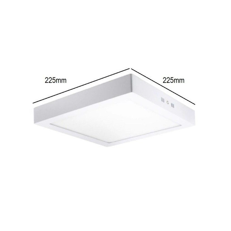 Plafom LED Superfície Quadrado 20W 2000lm OSRAM | Ibérica